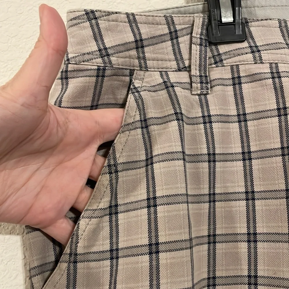 The North Face plaid print